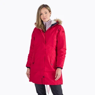 Kurtka zimowa damska Helly Hansen Mayen Parka czerwona 53303_162 - Odzież trekkingowa damska - miniaturka - grafika 1