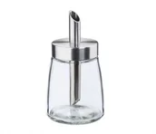 Cukiernice - Cilio dozownik do cukru szkło/stal nierdzewna śred 6,5 x 12 cm 0,145 l CI-550580 - miniaturka - grafika 1
