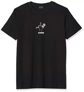 Mister Tee Męski T-shirt Hater, czarny, M - Koszulki męskie - miniaturka - grafika 1