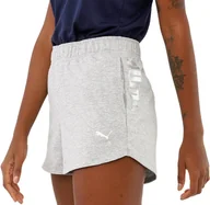 Spodenki damskie - Spodenki damskie sportowe Puma RTG 3 Shorts r.S Wygodne Luźne Szare Szorty - miniaturka - grafika 1