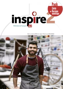 Hachette Inspire 2. Podręcznik + DVD + Parcours Digital + Kod (podręcznik online) - Książki do nauki języka francuskiego - miniaturka - grafika 1