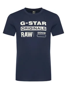 G-Star Raw T-Shirt Graphic D14143-336 6067 Granatowy Regular Fit - Koszulki męskie - miniaturka - grafika 1