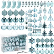 Bombki - Bombki choinkowe 77 szt. niebieski zestaw choinkowy - miniaturka - grafika 1