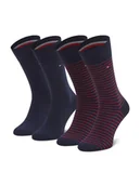 Skarpetki męskie - Tommy Hilfiger Zestaw 2 par wysokich skarpet męskich 100001496 Granatowy - miniaturka - grafika 1