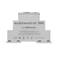 Systemy inteligentnych domów - BleBox SwitchBoxD DC DIN - przekaźnik 2-kanałowy 230V AC 30V DC WiFi - aplikacja Android / iOS - miniaturka - grafika 1