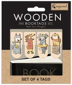 Zakładki do książek - Cozywood Zakładki drewniane do książki Psy - gadżet - miniaturka - grafika 1