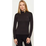 Swetry damskie - Tommy Hilfiger Półgolf Slim Fit - miniaturka - grafika 1