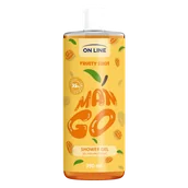 Żele pod prysznic dla mężczyzn - On Line Fruity Shot Mango, żel pod prysznic, 390 ml - miniaturka - grafika 1