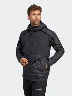 adidas Kurtka przejściowa Terrex Utilitas RAIN.RDY 2.5-Layer Rain Jacket HN2928 Czarny Regular Fit - Odzież trekkingowa męska - miniaturka - grafika 1