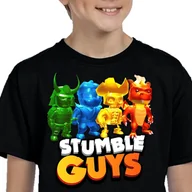 Moda i Uroda OUTLET - STUMBLE GUYS 3162 KOSZULKA DZIECIĘCA CZARNA 152 - miniaturka - grafika 1