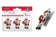 Dekoratorstwo - Hasta Ozdoba dekoracyjna Spinacz Drew Mikolaj Pbh Op3szt - miniaturka - grafika 1