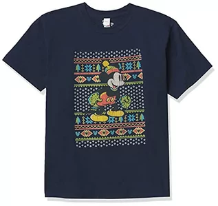 Bluzy dla chłopców - Disney Vtg Mickey Bluza chłopięca koszulka (1 opakowanie), granatowy, S - grafika 1