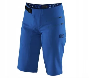 Damskie Spodenki Rowerowe 100% Airmatic Blue r.L - Spodenki rowerowe - miniaturka - grafika 1