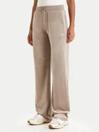 Spodnie sportowe damskie - Guess Spodnie dresowe V3BB26 K0232 Beżowy Regular Fit - miniaturka - grafika 1