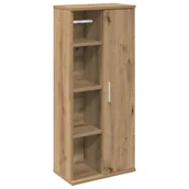 Szafki łazienkowe - vidaXL Szafka łazienkowa z uchwyty na rolki dąb artisan 39x22x90 cm - miniaturka - grafika 1