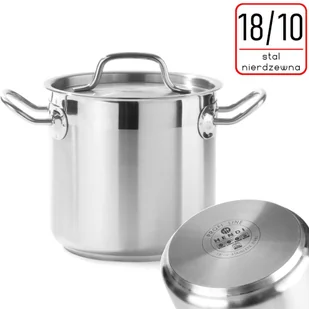 Garnek wysoki Profi Line z pokrywką dno Sandwich 16 l śr. 280 x 260 h - Hendi 832509 - Garnki - miniaturka - grafika 1