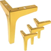 Zawiasy, okucia i inne akcesoria - Nowoczesne nogi meblowe, nogi zamienne, wysokość 13 cm, komplet 4 szt. (złote) - miniaturka - grafika 1