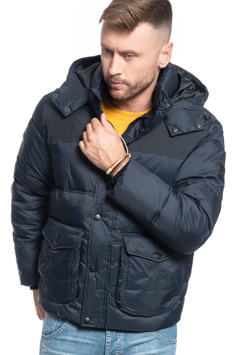Lee Puffer Jacket Męska Kurtka Zimowa Black L86Nsz01-4Xl
