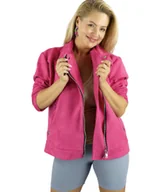 Kurtki damskie - Klasyczna kurtka damska zamszowa ramoneska AMBER-52/54 - miniaturka - grafika 1