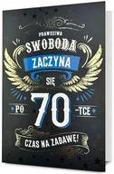 Kartki okolicznościowe i zaproszenia - Karnet B6 Urodziny 70 - artykuł papierniczy - miniaturka - grafika 1