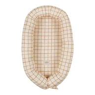 Kokony niemowlęce - Beżowy kokon dla niemowląt Camel Check – Malomi Kids - miniaturka - grafika 1