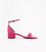 Sandały damskie - Różowe sandały damskie : Rozmiar - 36 - 7mil - miniaturka - grafika 1