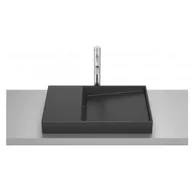 Umywalki - ROCA A32727908B HORIZON Umywalka nablatowa DASH 60x38 cm CZARNY MAT - miniaturka - grafika 1