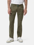 Spodnie męskie - Pierre Cardin Spodnie - Tapered fit - w kolorze khaki - miniaturka - grafika 1