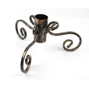 Stojak choinkowy metalowy 30 x 45 x 7 cm złoty - Stojaki choinkowe - miniaturka - grafika 1