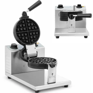 Gofrownica - okrągła - 4 małe gofry - 1200 W - Royal Catering RCWM-1200-R1 - Inne urządzenia gastronomiczne - miniaturka - grafika 1