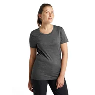 Bielizna sportowa damska - Damska koszulka Icebreaker Tech Lite II SS Tee gritstone heather - S - miniaturka - grafika 1
