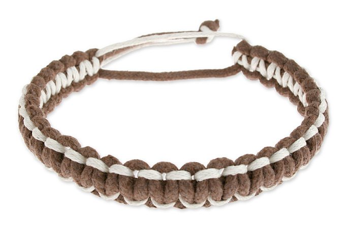 Bransoleta Dwa Kolory Dla Panów Regulowana