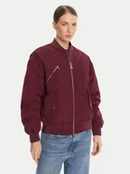 Kurtki damskie - Patrizia Pepe Kurtka bomber 8O0185 A619 Bordowy Regular Fit - miniaturka - grafika 1