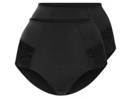 Majtki damskie - esmara® Majtki figi damskie z koronką, 2 pary (Czarny, S (36/38)) - miniaturka - grafika 1