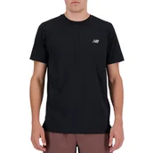 Koszulki męskie - Koszulka New Balance MT41222BK - czarna - miniaturka - grafika 1