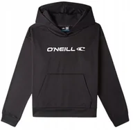 Bluzy dla dziewczynek - O'NEILL CZARNA BLUZA DZIECIĘCA Z KAPTUREM I NADRUKIEM LOGO 128 KYB - miniaturka - grafika 1