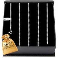 Naszyjniki męskie - Piękny Srebrny Naszyjnik Męski Bismark 80cm/2mm Łańcuszek Srebro Próba 925 - miniaturka - grafika 1