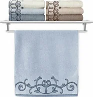 Ręczniki - Ręcznik frotte Barocco II. szary 50x100 cm - bawełna - miniaturka - grafika 1