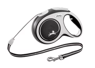 Smycz FLEXI New Comfort XS (3 m - 8 kg) Czarno-biały - Smycze dla psów - miniaturka - grafika 1