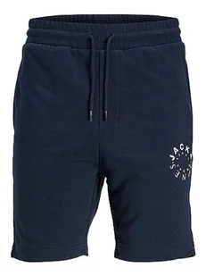JACK&JONES PLUS Męskie szorty dresowe Jpstwarrior, granatowy blezer, 48 - Spodenki damskie - miniaturka - grafika 1