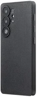 Etui i futerały do telefonów - Pitaka PIN Button Case, Black/Grey Plain - Samsung Galaxy S25 Ultra - miniaturka - grafika 1