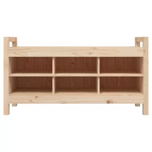 Ławka do przedpokoju, 110x40x60 cm, lite drewno sosnowe - Ławki do przedpokoju Ławka do przedpokoju, 110x40x60 cm, lite drewno sosnowe - Ławki do przedpokoju - miniaturka - grafika 4