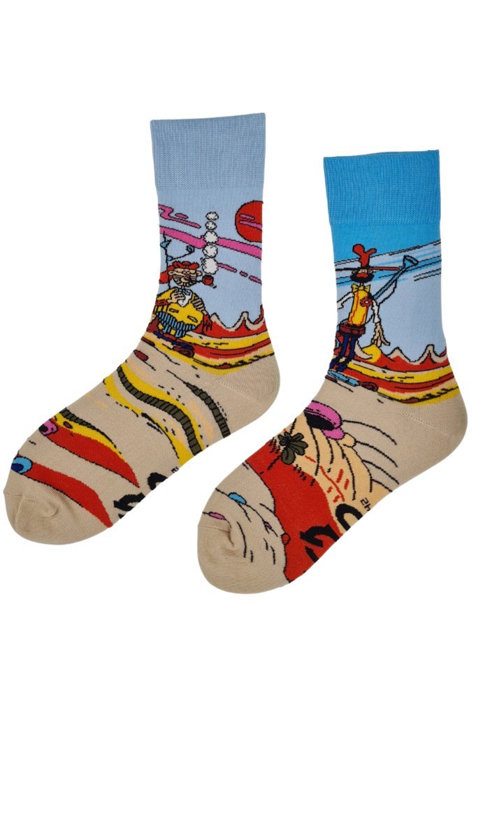 Skarpety długie Kudłaczek i Bąbelek 39-42 Geek Socks