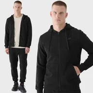 Bluzy męskie - Bluza Męska 4F Dresowa Sportowa Rozpinana z Kapturem Bawełna M1466-20S-M - miniaturka - grafika 1