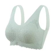 Biustonosze - Bezszwowy biustonosz z ozdobnym tłoczeniem - miniaturka - grafika 1