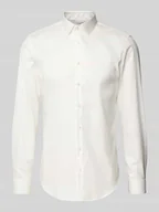 Koszule męskie - Koszula biznesowa o kroju slim fit z diagonalu - miniaturka - grafika 1