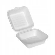 Pojemniki kuchenne - Pudełko opakowanie na torcik BENTO lub burgera trzcina 15,5x15x7,5cm 50szt - miniaturka - grafika 1