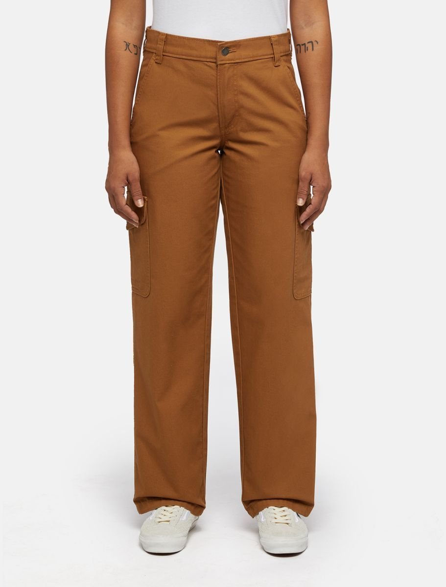 pantaloni donna dickies duck canvas cargo w - dk0a864s 0bd brown duck
