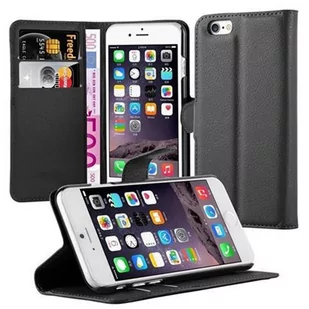 Pokrowiec Do Apple iPhone 6 / 6S w CZARNY PHANTOM Etui Portfel Obudowa Ochronny Case Cover Cadorabo - Portfele - miniaturka - grafika 1