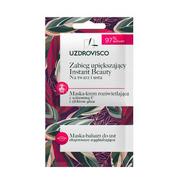 Maseczki do twarzy - UZDROVISCO Zabieg upiększający Instant Beauty na twarz i usta Maska-krem rozświetlająca z wit. C + Maska-balsam do ust, 8ml - >>> DARMOWA od 59zł<<< 24h !!! - miniaturka - grafika 1